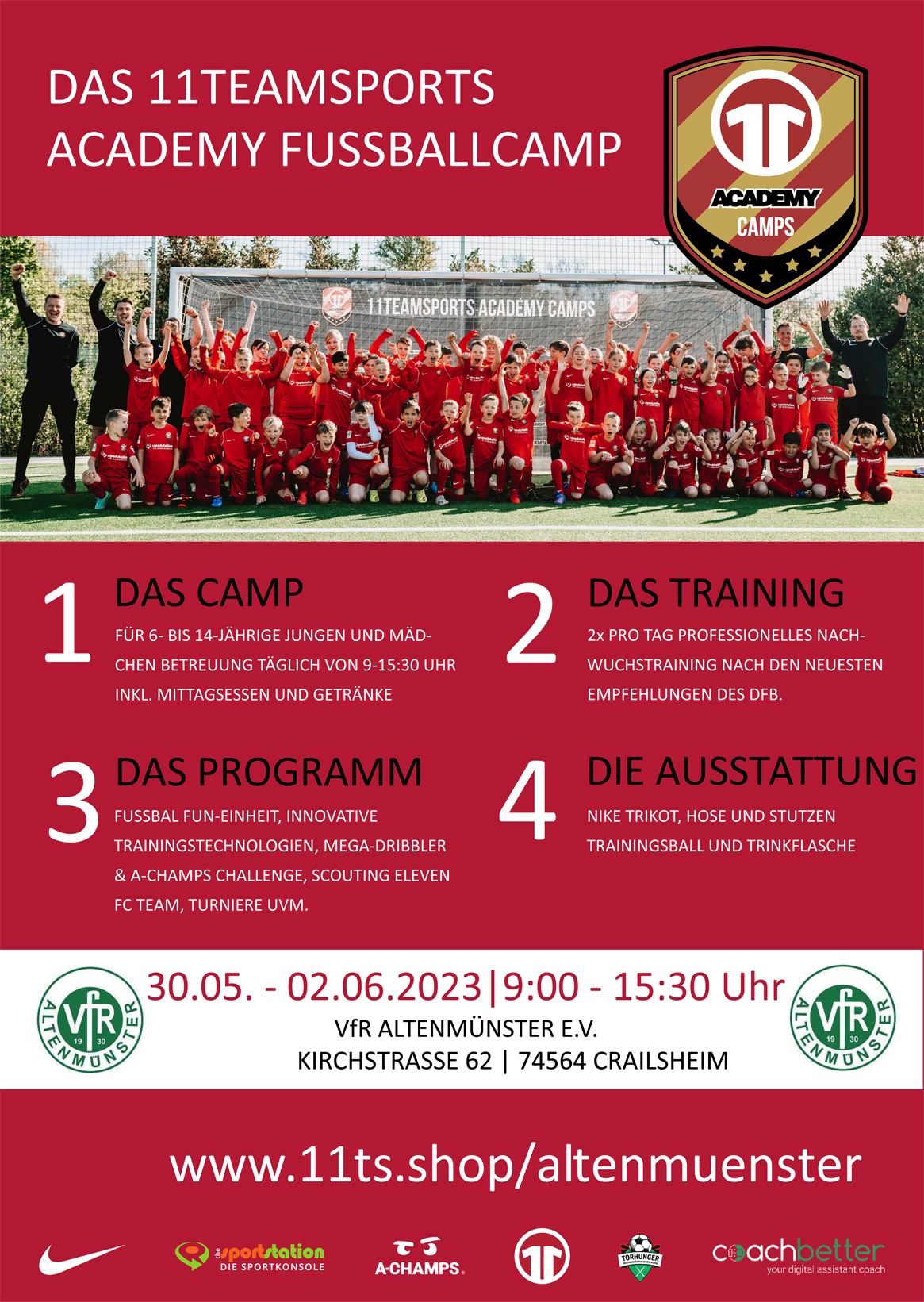 11teamsports Academy Fussballcamp